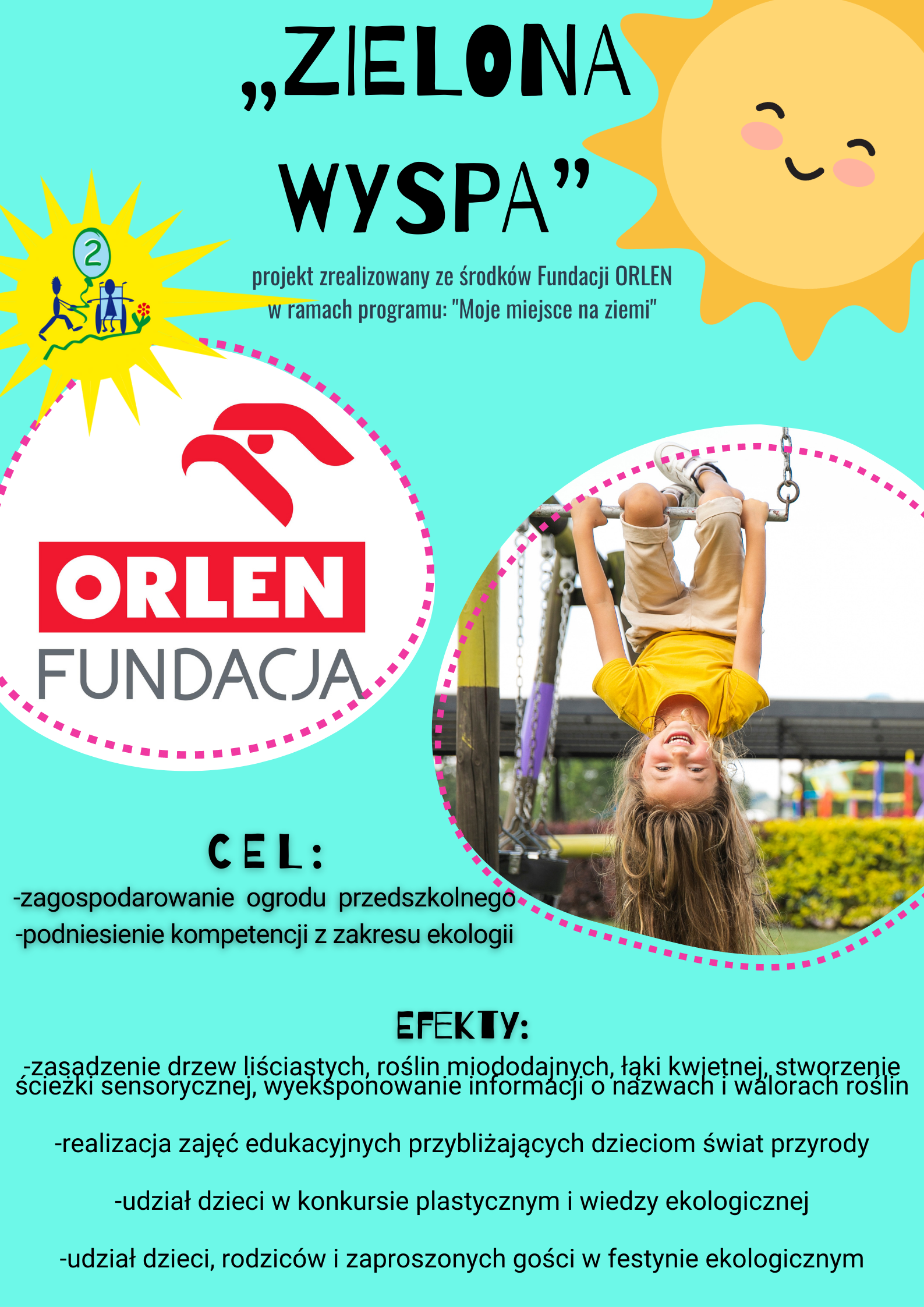 Plakat Zielona Wyspa Moje miejsce na ziemi